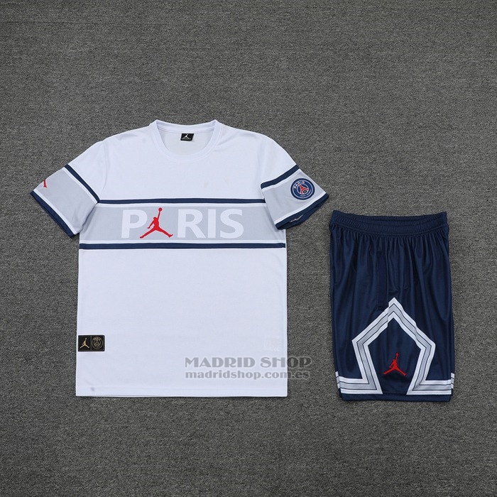 Chandal del Paris Saint-Germain Manga Corta 2022-2023 Blanco - Pantalon Corto